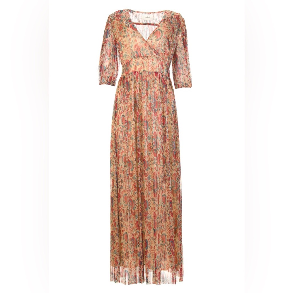 Ba&sh Athena metallic maxi party dress